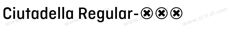 Ciutadella Regular字体转换